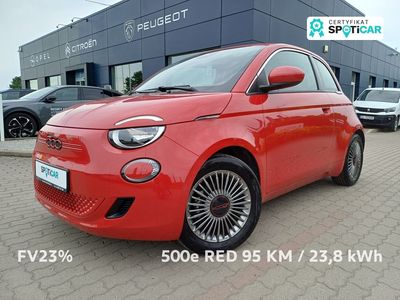 Fiat 500e #156# 500e RED 95 KM / I wł. / GWARANCJA / FV23