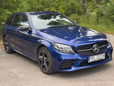 Mercedes-Benz Klasa C Amg line zadbany hybryda plug in led alcantara